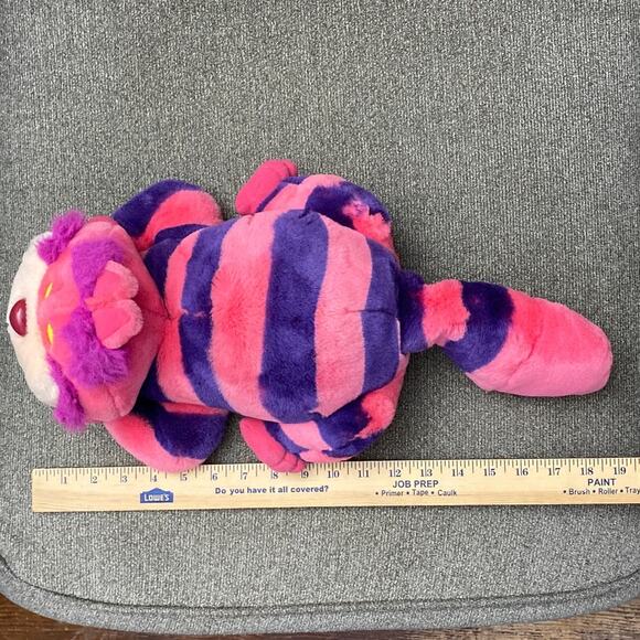 Walt Disney World Cheshire Cat Alice In Wonderland Disneyland 17" Pink Plush Cat - Picture 8 of 10